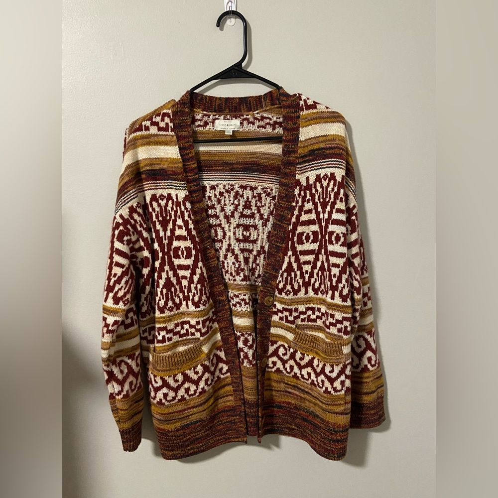 Lucky brand button up cardigan size Large